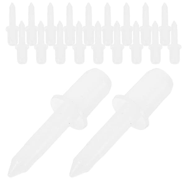 Lamellbyteskit med plaststift för fönsterreparation och underhåll, 20 st, vit