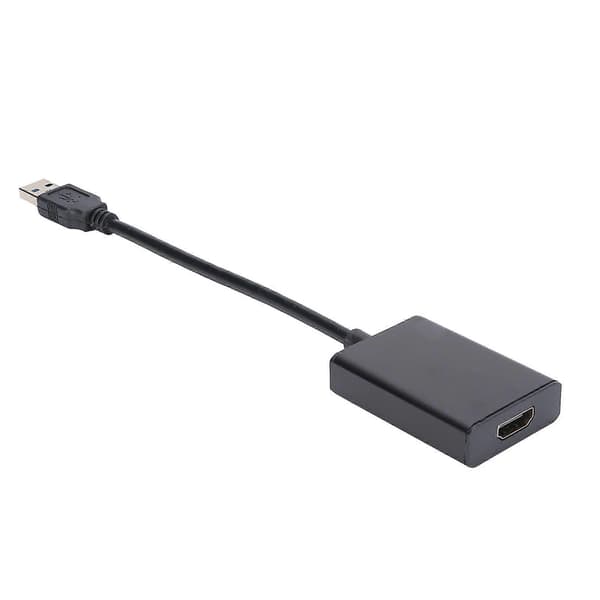 USB 3.0 till HDMI-videokonverterare för PC bärbar dator projektor, stöder 1080P Full HD, kompatibel med Windows 10/8/7