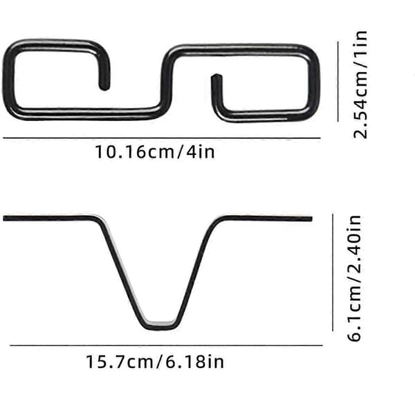 Svart V-formad regnkedjeadapter med S-formad krok, järn, rostfri, samlar vattenflöde, minskar stänk, för trädgård, 3-pack