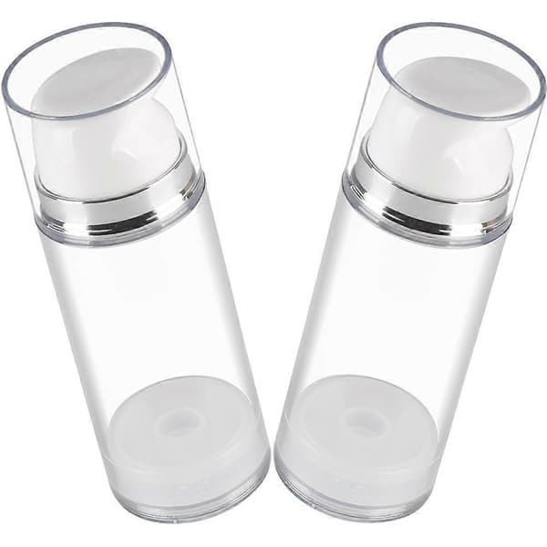 2 st luftfria pumpflaskor, påfyllningsbara tomma reselotiondispensrar, 150 ml för hudvård