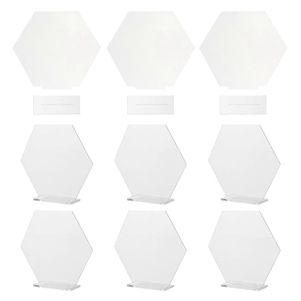Akryl Nummerskyltar för Bröllopsbord Numreringsskyltar DIY 18-pack