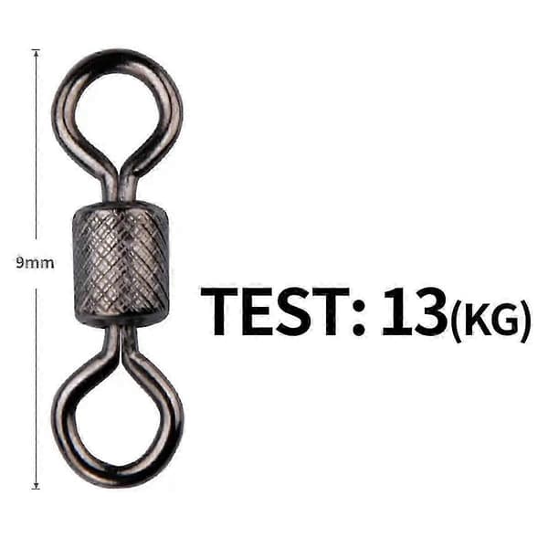 Fiskesvivelkoppling Solid Ring Rullande Rotator för Kana-krok Lämplig för fisketillbehör D-7Mm
