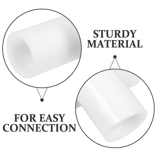 Tältstångskopplingar, robusta plastfogar för enkel montering och stabil tältram, viktiga reparationsdelar för campingutrustning (2-pack)