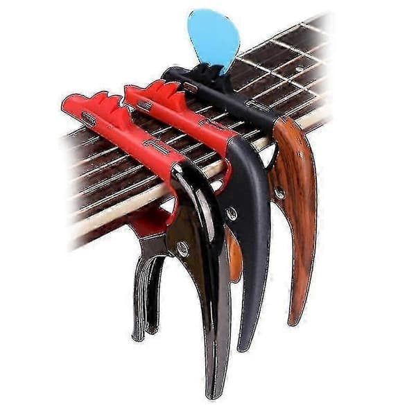 Gitarr Capo, kompatibel med akustiska och elektriska gitarrer, mandolin, banjo