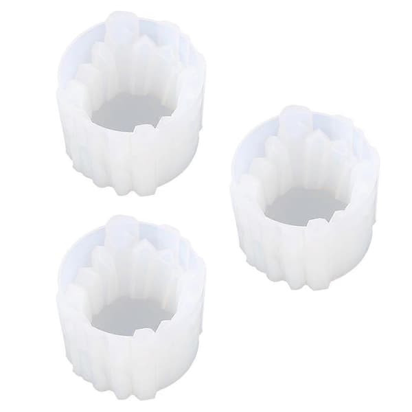 Kristall Epoxiform för DIY med 3st Ljusstake Silikonformar