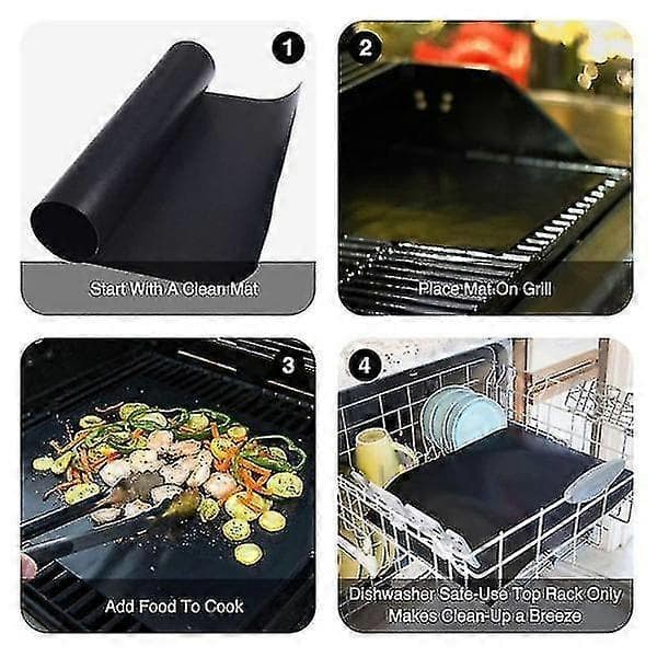 Non-Stick Grillmatta, Ugnsmatta, Bakmatta - 6-pack, 40x33 cm