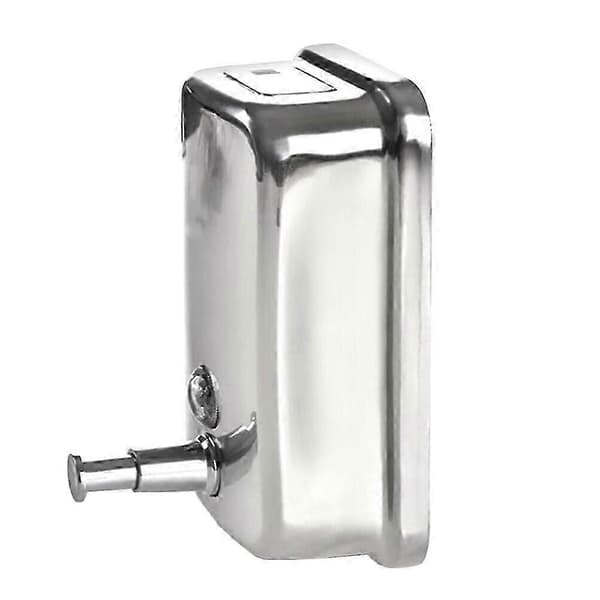 Väggmonterad handpress tvåldispenser, rostfritt stål 500 ml badrumstvåldispenser