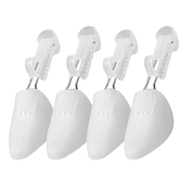 Skovårdsträd för män, antiskrynklor, skofasong, underhåll, plastskovårdsträd, transparenta, resevänliga, 2 par