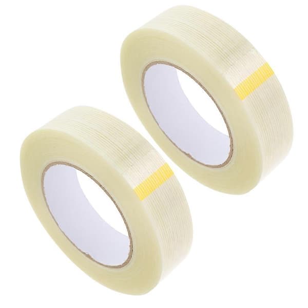 Randig Fibertejp Glasfibertejp för Försegling 2 Rullar Transparent Material
