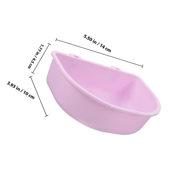 Hängande matskål för hundar, violett plastmaterial