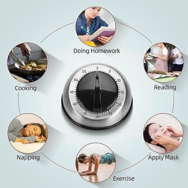 Köksmekanisk timer Mekanisk baktimer Hushållskökstimer Nedräkningstimer