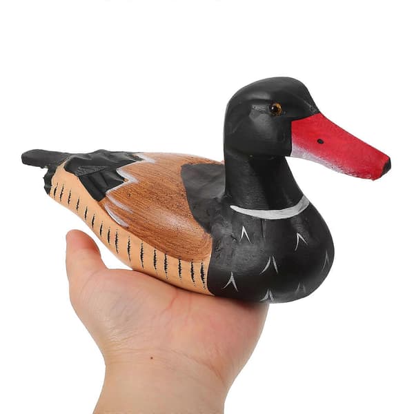 Träandskulptur 2-pack, bedårande heminredning för bröllopsdag julklapp