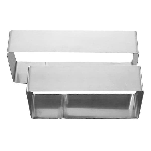 4 st tårtringar i rostfritt stål för bakning, mousse, kakor - silver