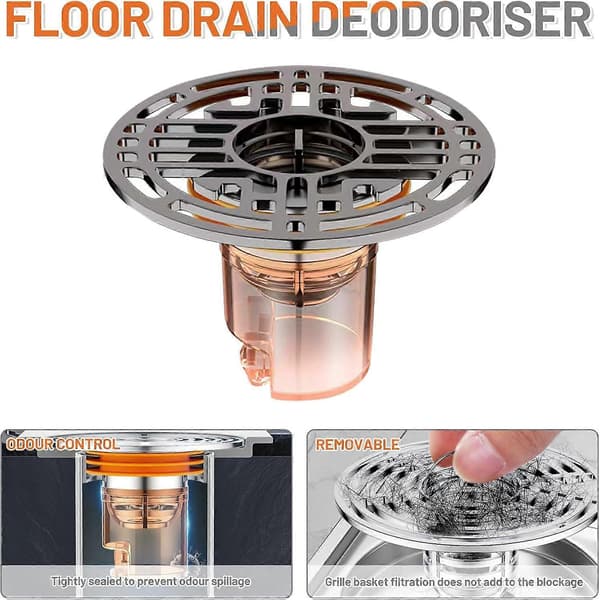 Luktskyddsventil, Magnetisk Levitation Luktskydd Golvbrunn Anti Backflow Golvbrunn, Luktskydd Duschpropp för Duschgolv Deodorant Golvbrunn