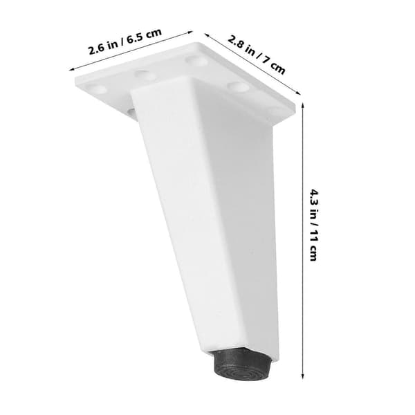 Möbler Aluminiumlegering Skåpsben för Badrumsskåp Stöd 4st