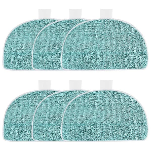 6-pack moppdynor för Leifheit Clean Tenso Power 2.0 ångrengörare, mikrofiber ångmoppbyte, ångkvastmoppskydd