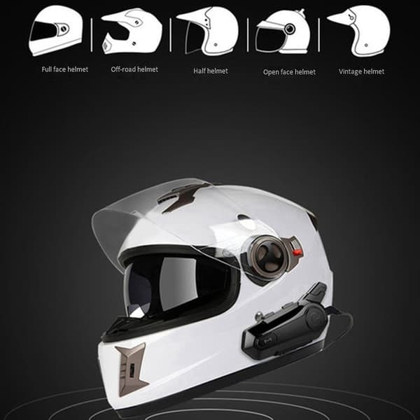3x Motorcykel Bluetooth Headset Intercom Sammanlänkning Ridning Headset Kommunikation Med Brusreducering