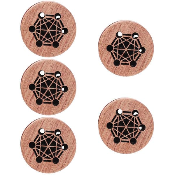 Träbil-aromdiffusor, bärbar eterisk oljediffusor 5-pack för ventil, stresslindring, bilinredningsdekor
