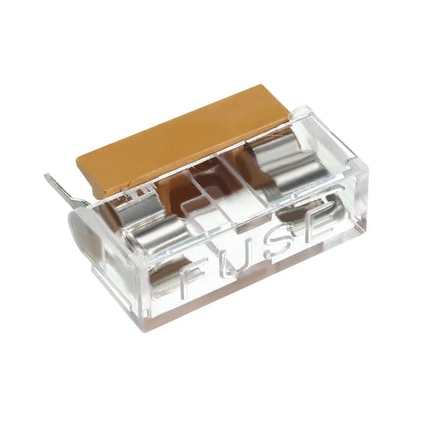 PCB-säkringshållare, 250V 6A, 5x20mm, dubbla terminaler, panelmontering - 10-pack