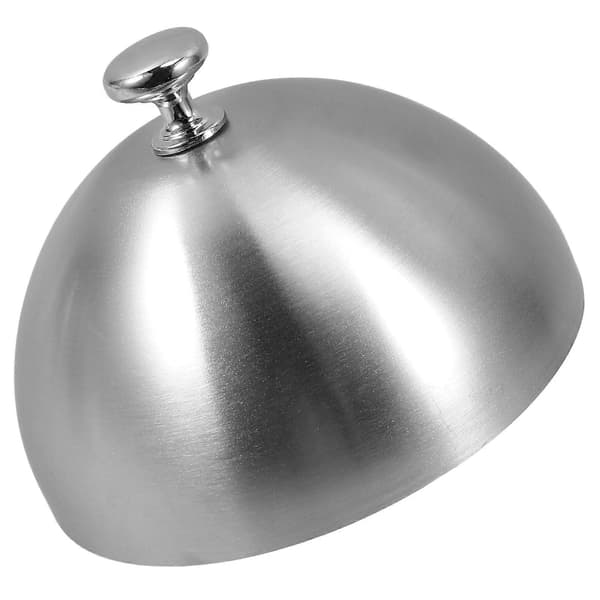 Matkupa i rostfritt stål för skydd Silver Steak Cover