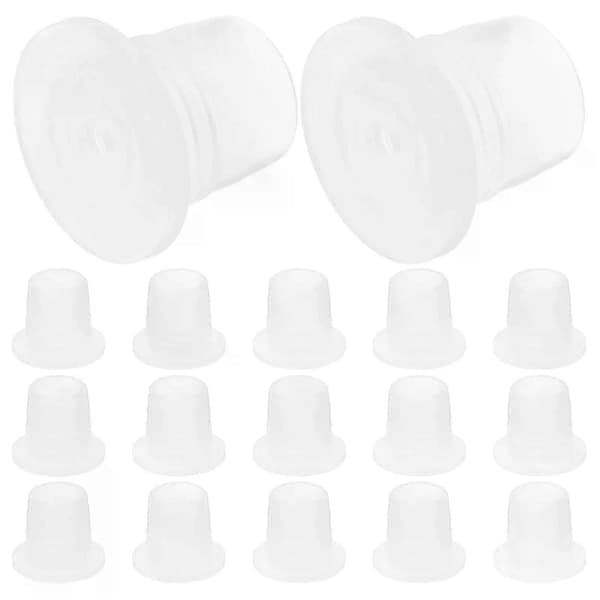 100 st bil luftfräschare diffusorflaska parfympropp lock läckagesäker transparent plastpropp häller tätningslock flaska