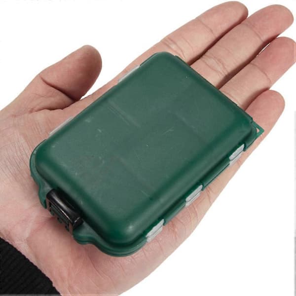 Fiskekrok Box Behållare för Förvaring 2st Plastfack Organizer