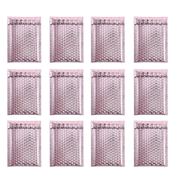 Bubbelkuvert Vadderade Kuvert för Förvaring 12st Rosa Pe
