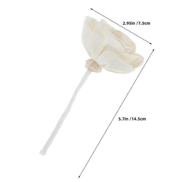 Flameless eterisk oljediffusor blomsterpinnar för aromaterapi, 4-delat set