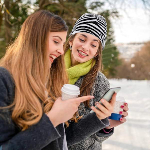 Stickad mössa varm mössa för vintern 1 st svart ull höst vinter mössa