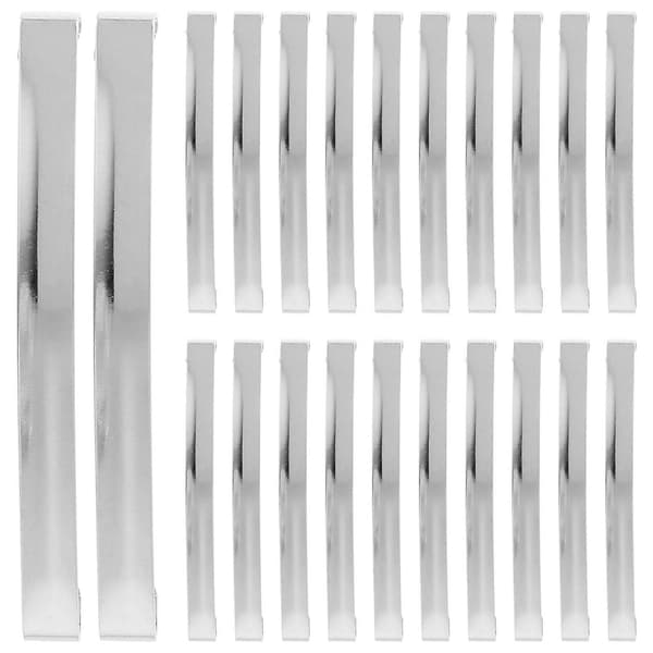 Franska hårklämmor metallspänne för DIY-hantverk 30 st silveraccessoarer