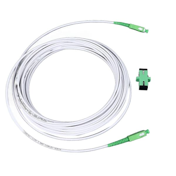 Optisk modem förlängningskabelset pansrad singelmod SC patchkabel med flänskontakt för FTTH FTTB FTTP SC APC 10m / 32.8ft