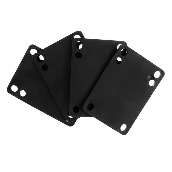 4-pack skateboard riser pads, stötdämpande packningar i plast för skateboards och longboards