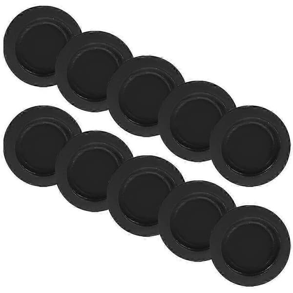 Återanvändbara gummiproppar för spargrisar, svart, 3,2 cm innerdiameter, för spargrisar utan lock - 10-pack