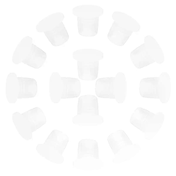 100 st bil luftfräschare diffusorflaska parfympropp lock läckagesäker transparent plastpropp häller tätningslock flaska