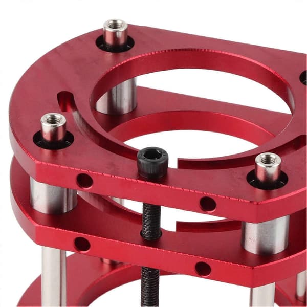 Fräslyftbas Aluminiumlegering Rostfritt Stål 4-klo Klämning Fräsbord Lyftsystem Bas