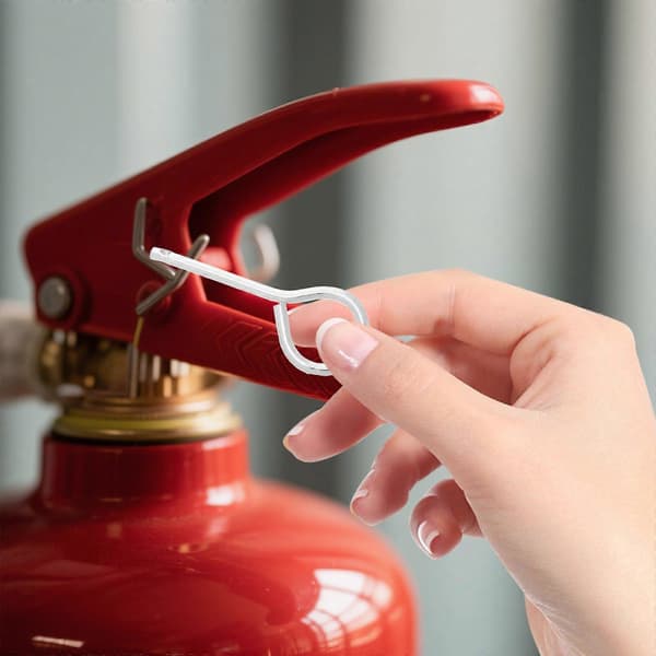 Brandsläckare Låsstift i Rostfritt Stål, Säkerhetsdragstift, 100-pack