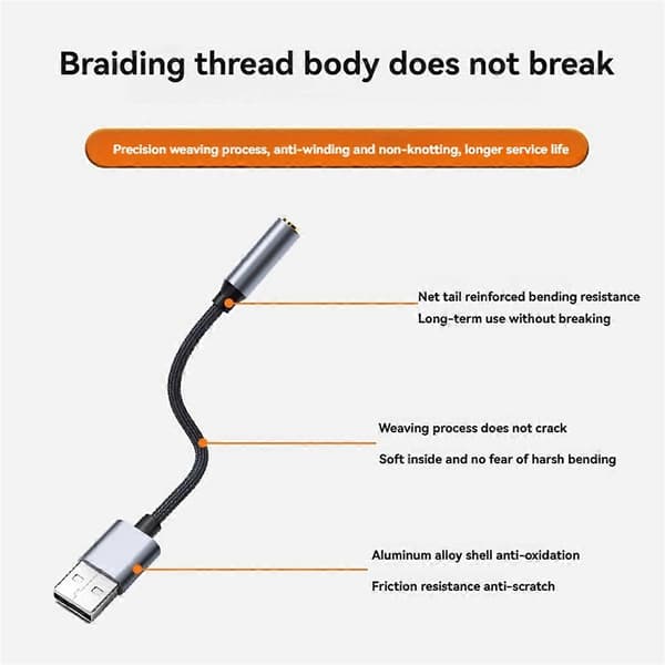 USB till 3,5 mm ljudadapter USB till ljudjackadapter A
