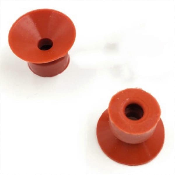 100 st gummisugkoppar, 20x15x6mm, tryckdelar