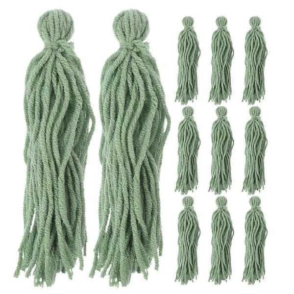 Fisklekmopp i ullgarn, lek-, gömställe och viloplats för akvarium, 12-pack