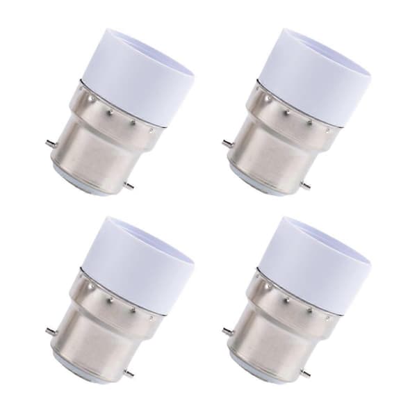 B22 till E14 Glödlampssockeladapter, AC 220V Lamphållare, 4st