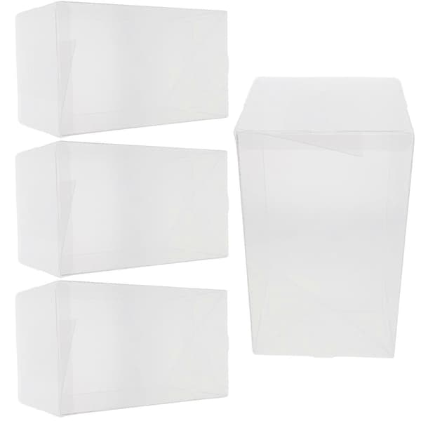 Transparent Displayfodral för Dockor med 4 Förvaringslådor för Samlarobjekt
