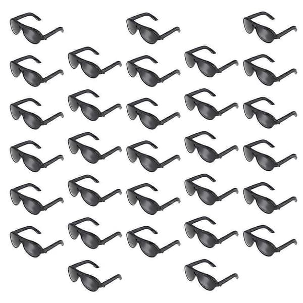 Miniatyr Solglasögon för Dockor Mode Plast Glasögon 50-Pack