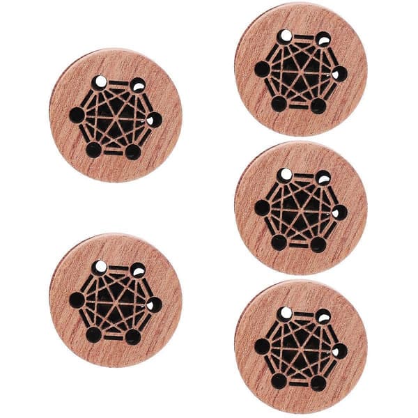 Träbil-aromdiffusor, bärbar eterisk oljediffusor 5-pack för ventil, stresslindring, bilinredningsdekor