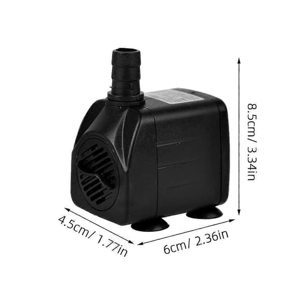 Vattenfallspump Dränkbar Vattenpump Fontäner Justerbar Flödeshastighet Gul 1-pack