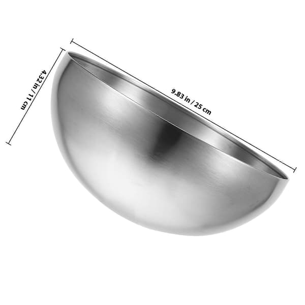 Metall Salladsskål Rostfri Skål för Servering Mångsidig Hållbar Design