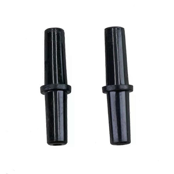 2-pack 4 mm raka luftanslutningar i plast för akvarieslang