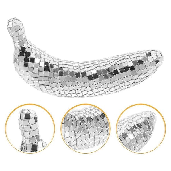 Disco Banan Modell Bananprydnad för Dekor med 2-pack Set