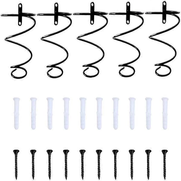 4-pack väggmonterade vinställ - Displayhållare för rödvinsflaskor med skruvar, Organizer i metall för drycker/spritflaskor