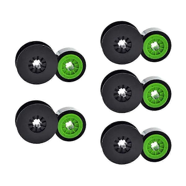 5-pack svart dubbelspole skrivmaskinsband kompatibelt med 370A/E 380A/E/EZ 390A 550A/E