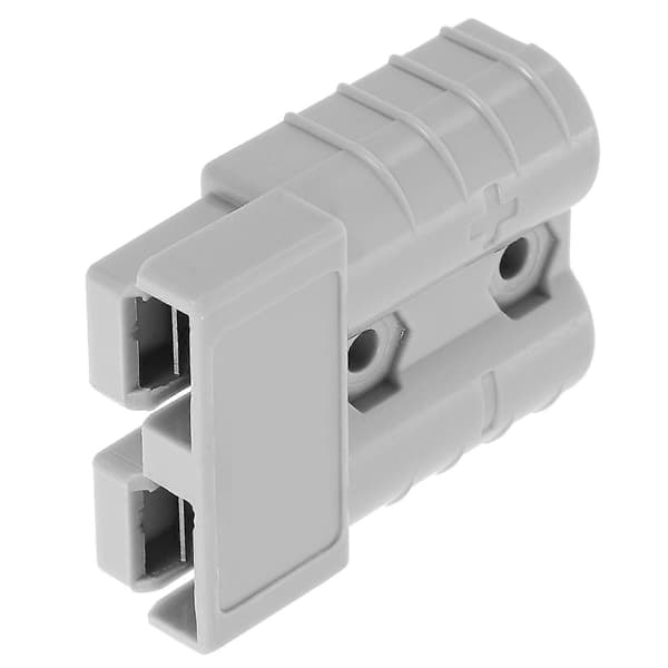 Kabelhärva Plugg Snabbkoppling för Batterifrånkoppling, Silverpläterad Koppar PC, 50A 600V, 4-pack Grå